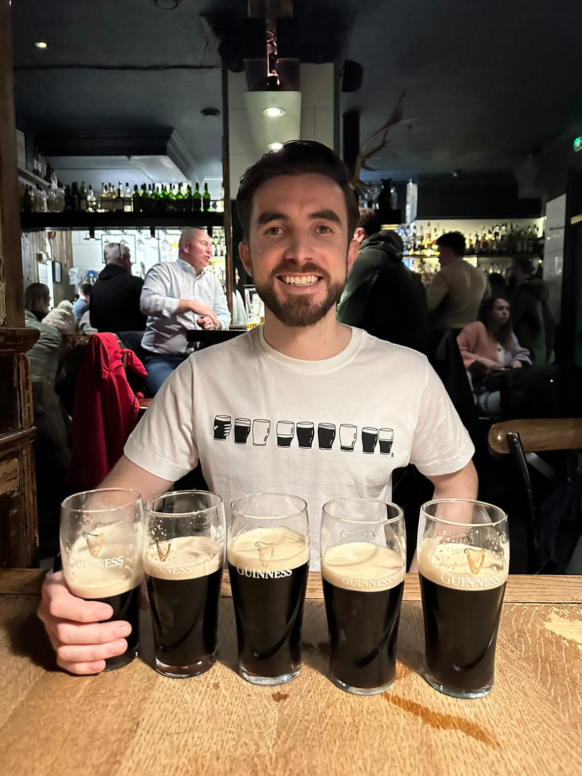 ROW OF PINTS T SHIRT