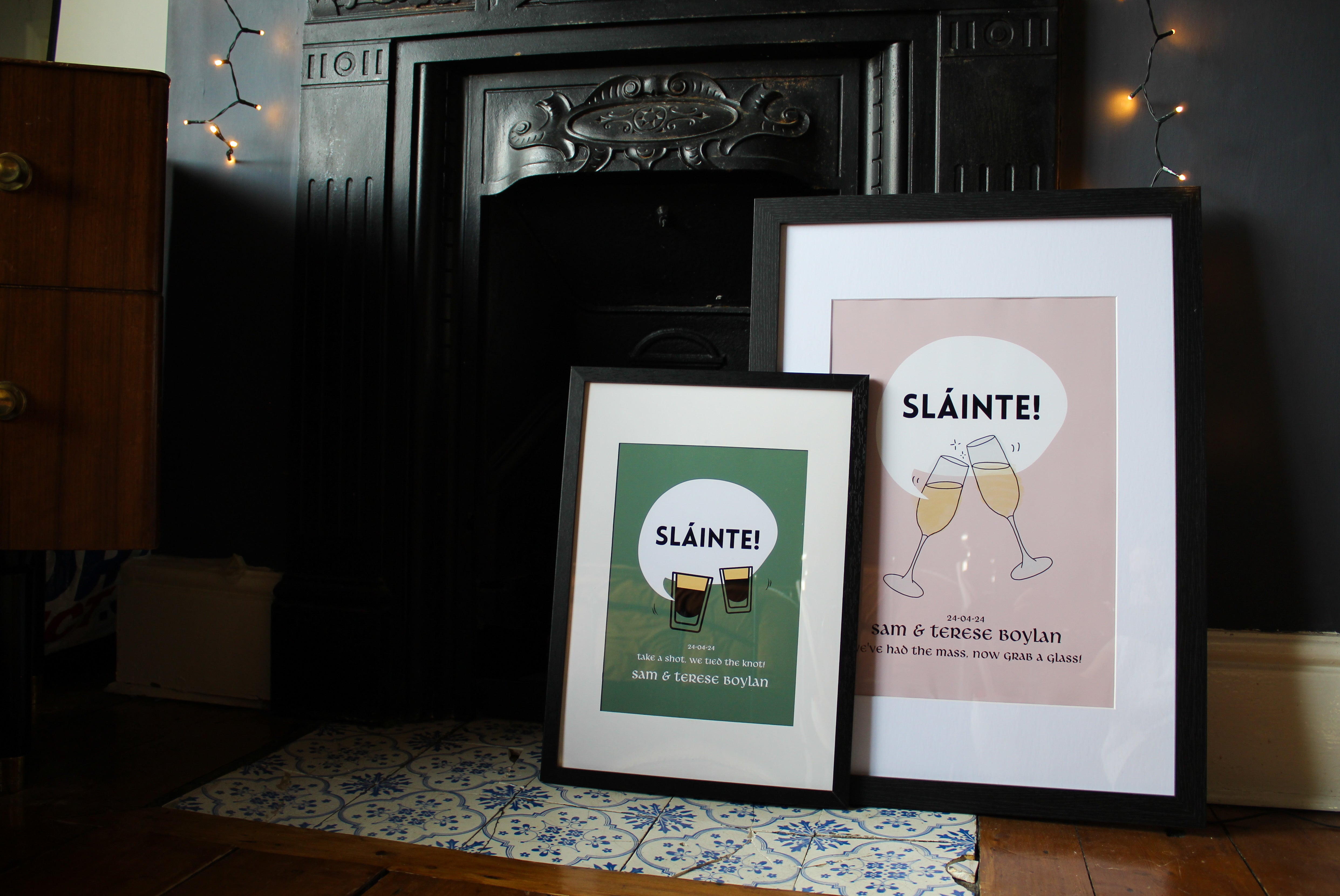 Baby Guinness Sláinte Print | Wedding Personalised