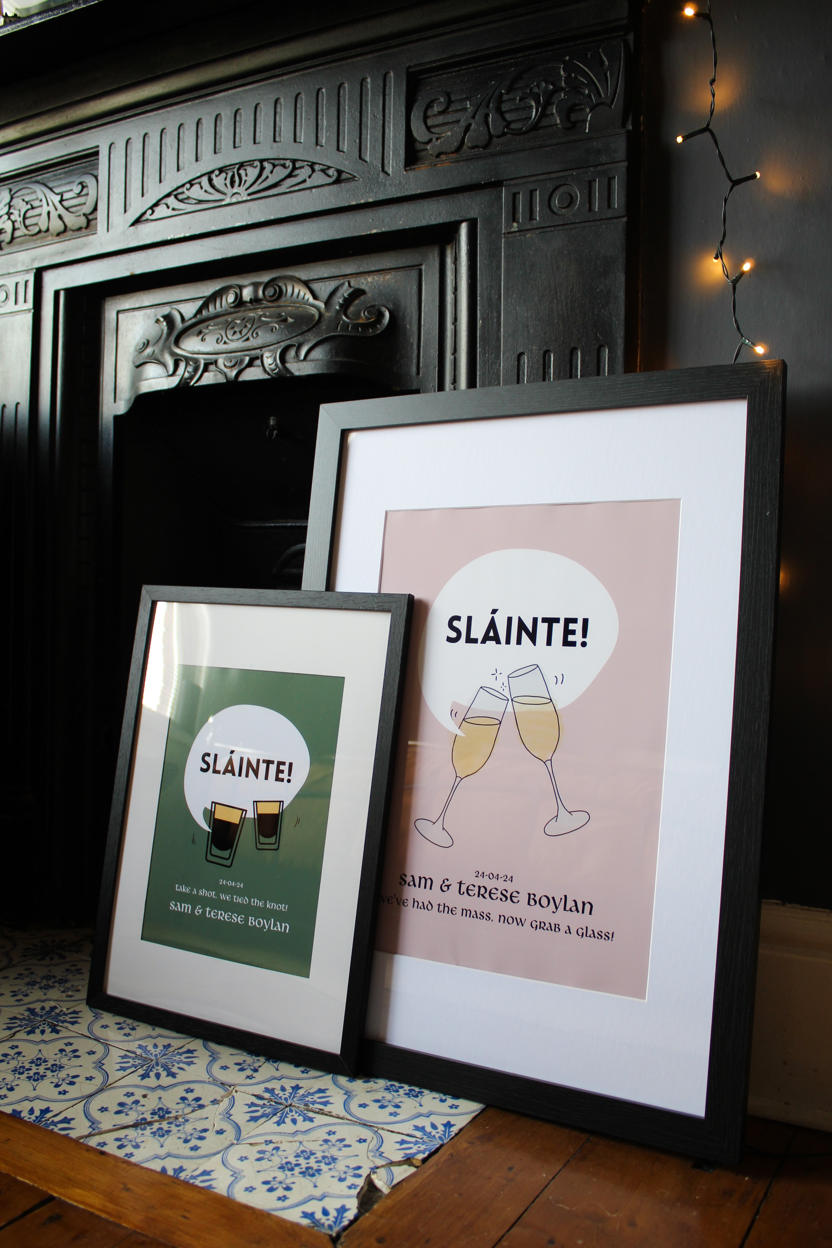 Baby Guinness Sláinte Print | Wedding Personalised