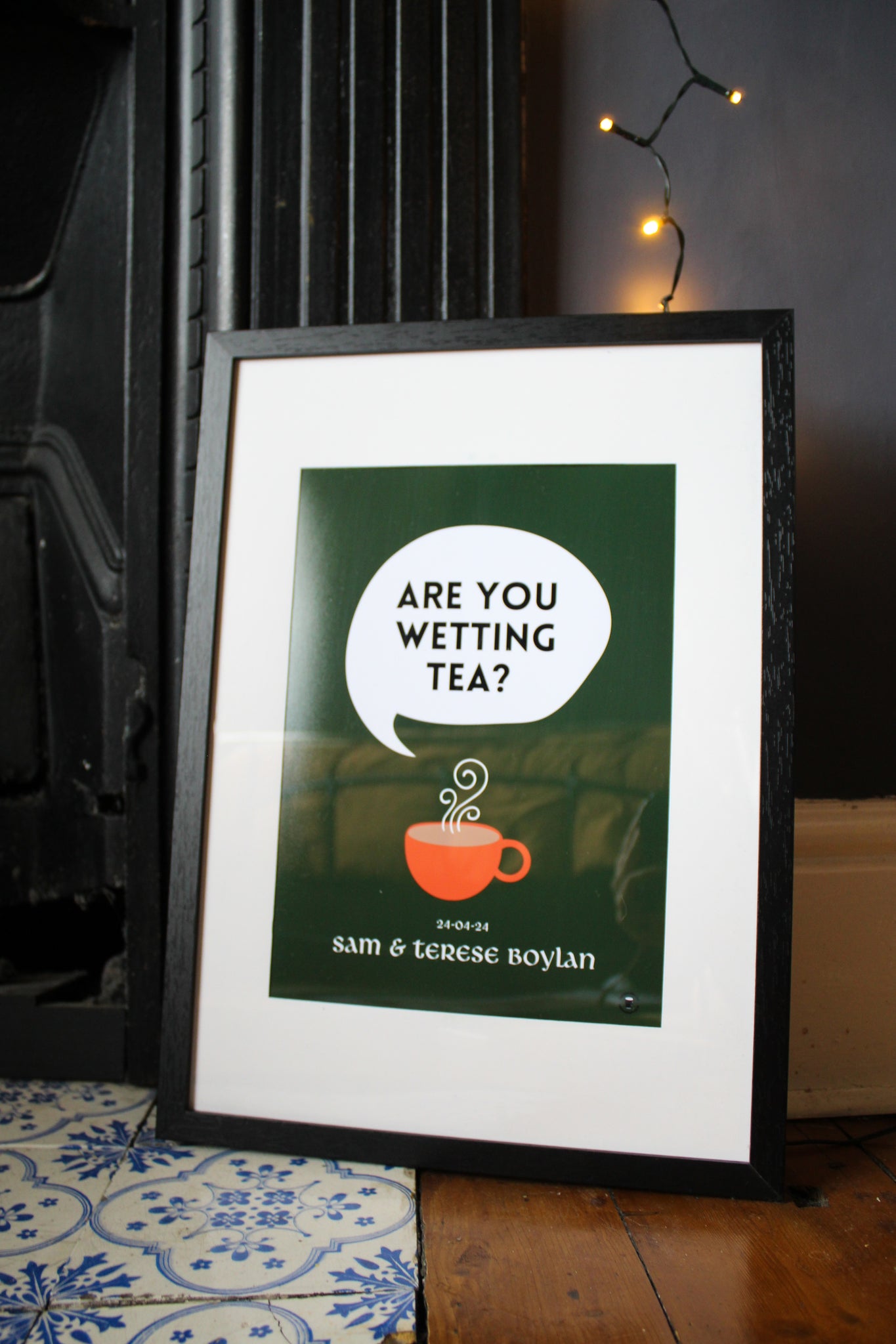 Are You Wetting Tea Print | Wedding Personalised