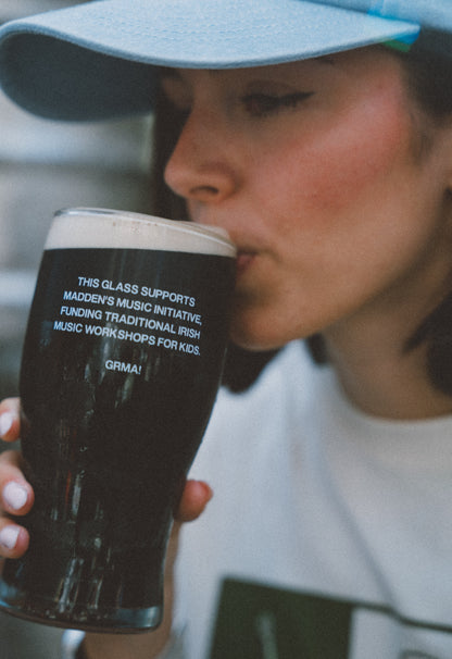 Maddens x Bronaghraff "Split The G" Pint Glass