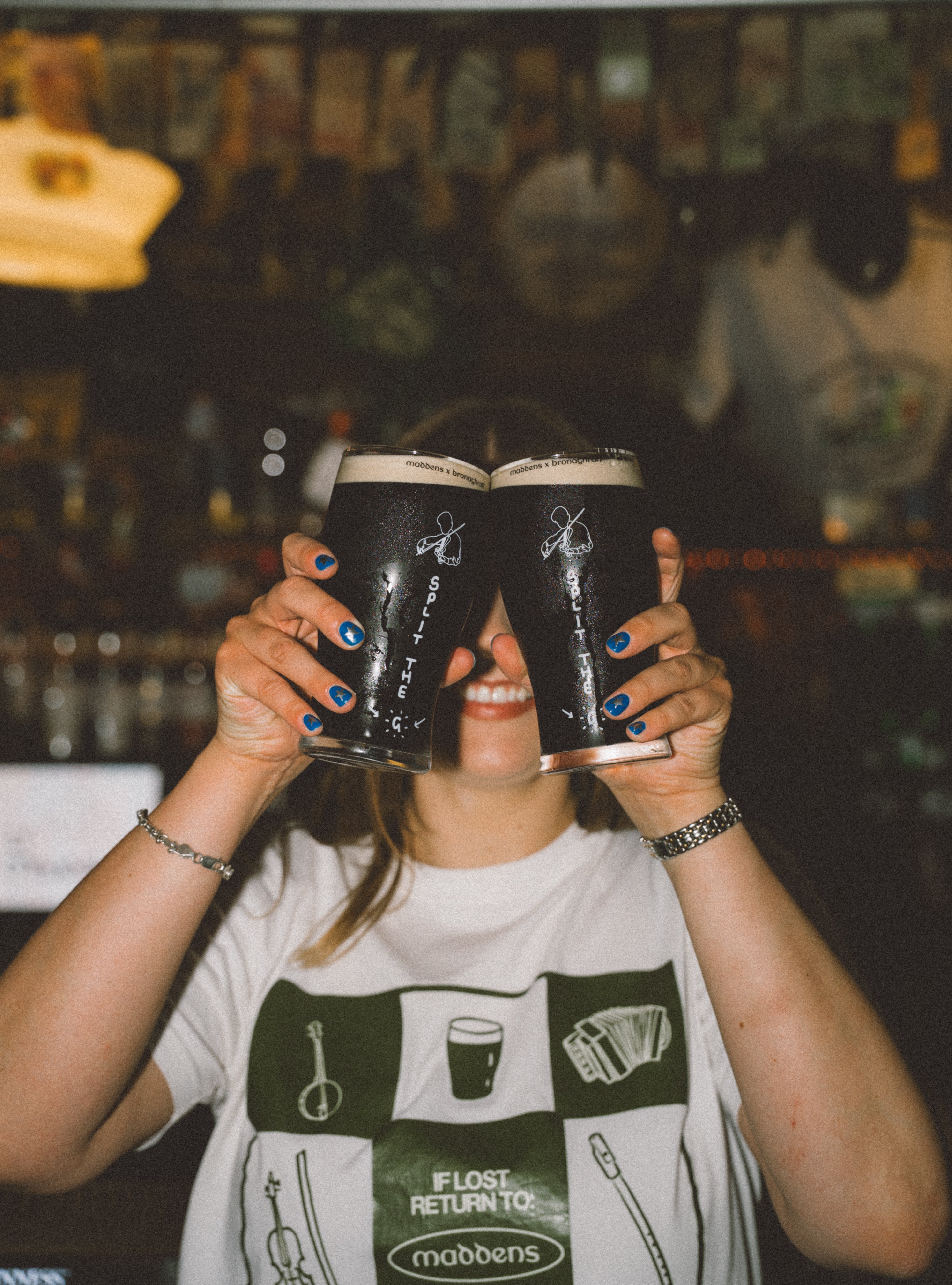 Maddens x Bronaghraff "Split The G" Pint Glass