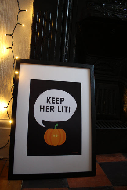 Keep Her Lit Halloween Print