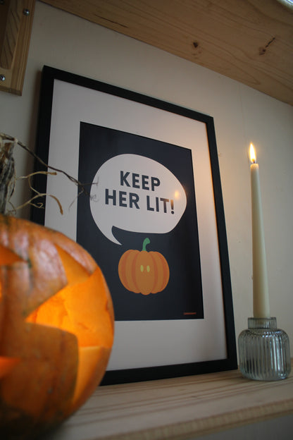 Keep Her Lit Halloween Print