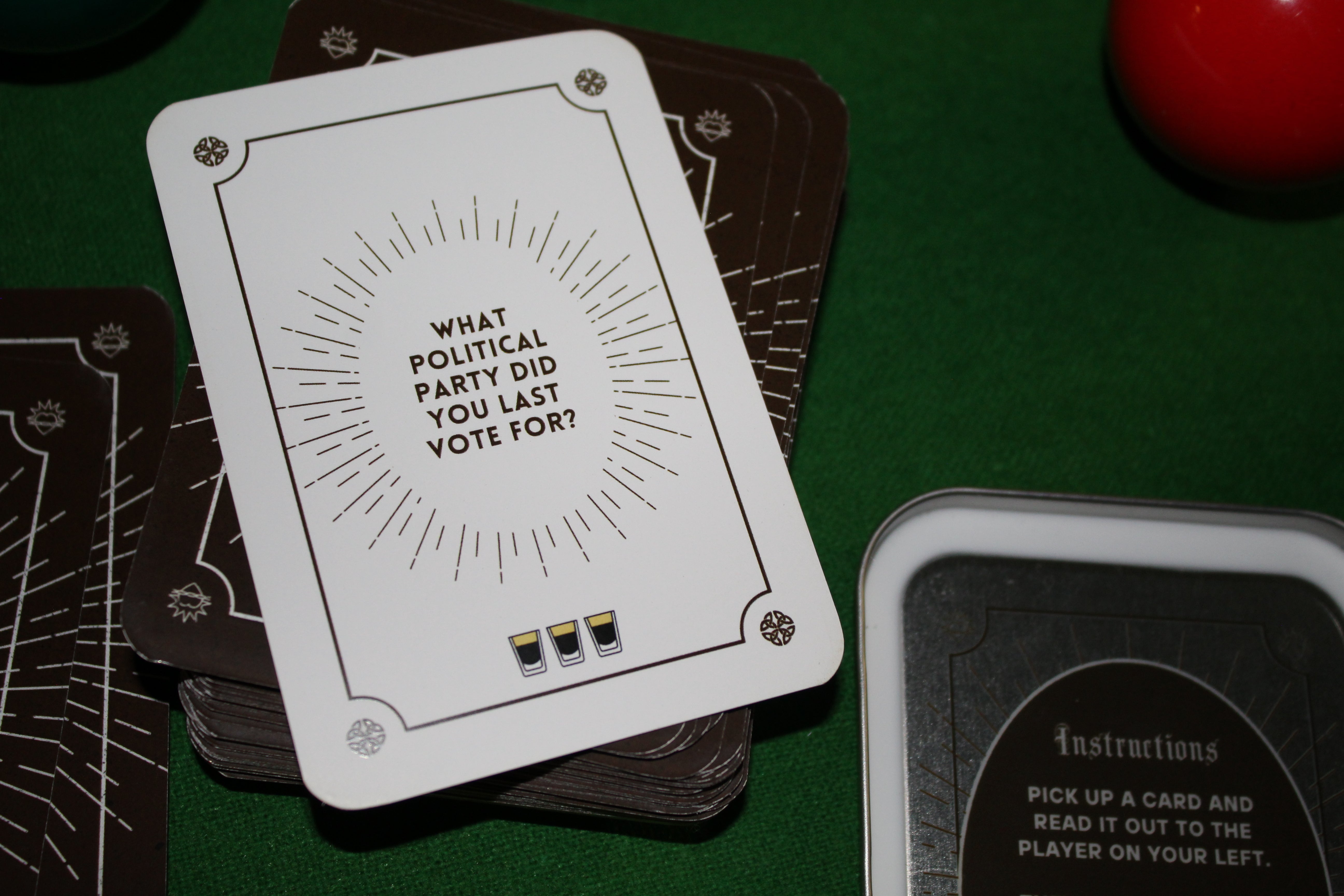 The NEW Confession Box Irish Drinking Game