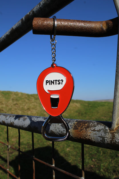 Pints? Bottle Opener Keyring
