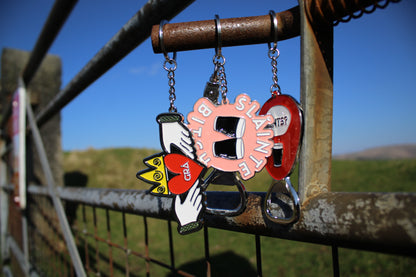 Sláinte Bitch Bottle Opener Bag Charm Keyring