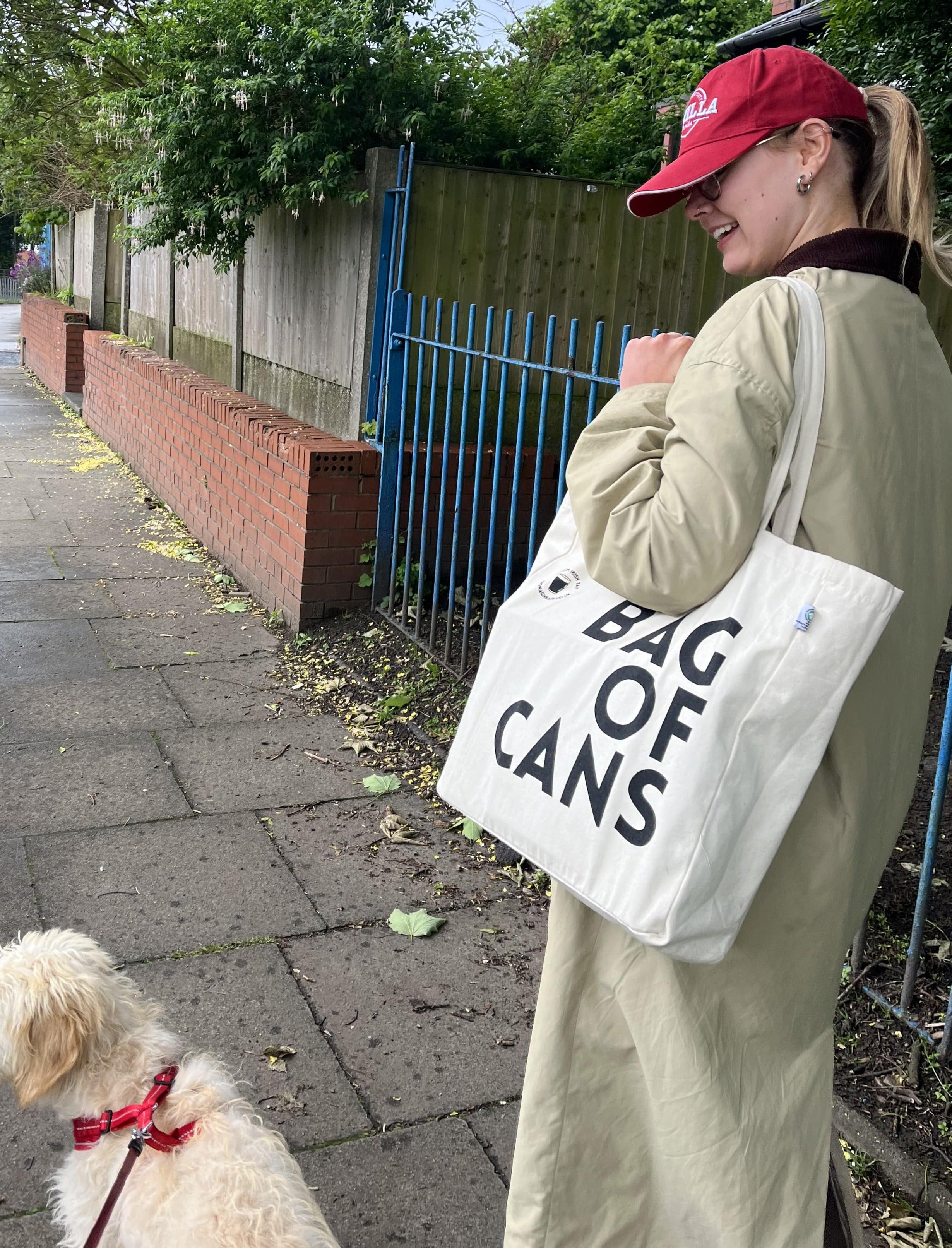 BAG OF CANS TOTE BAG WORN BY BRONAGH