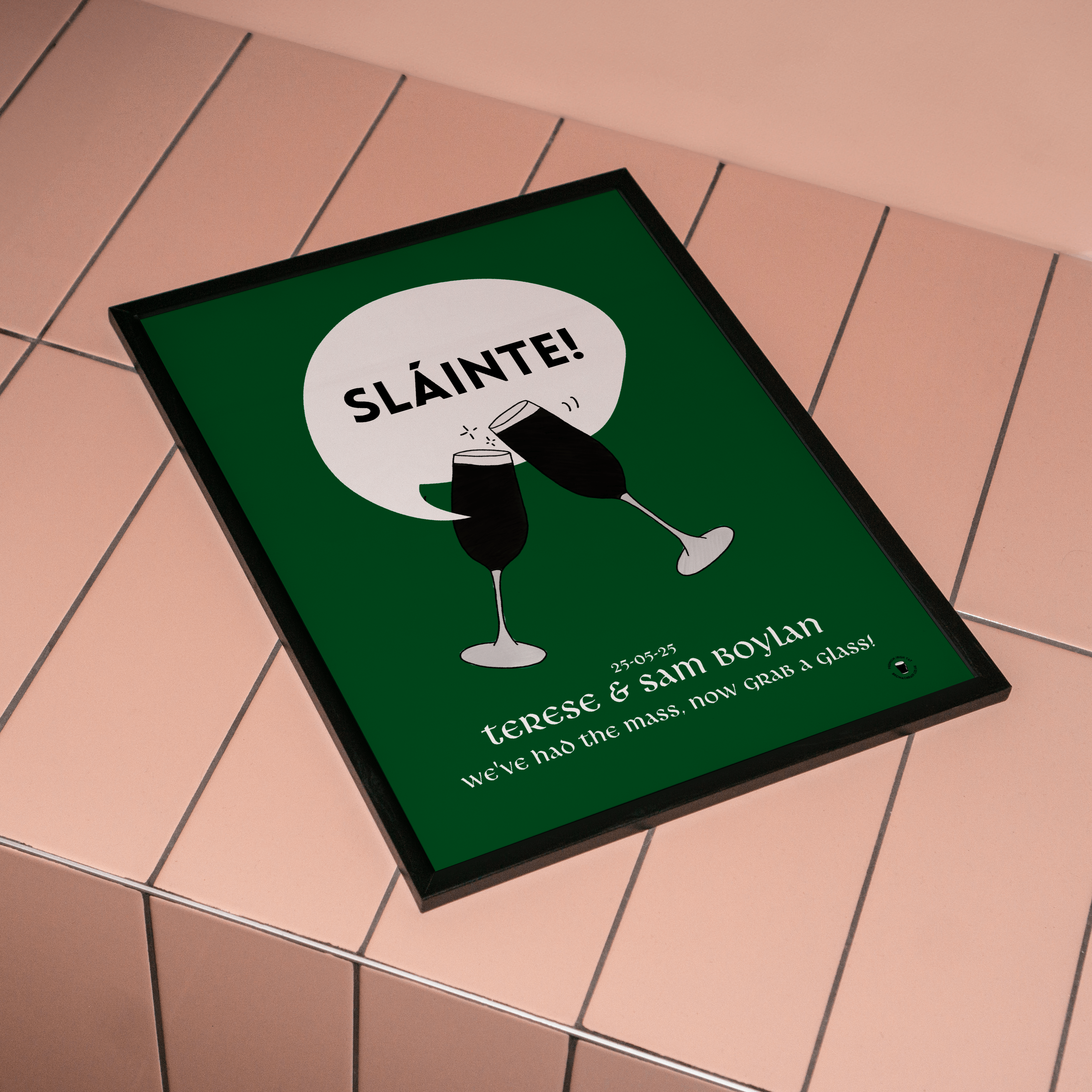 Sláinte Guinness Print | Wedding Personalised