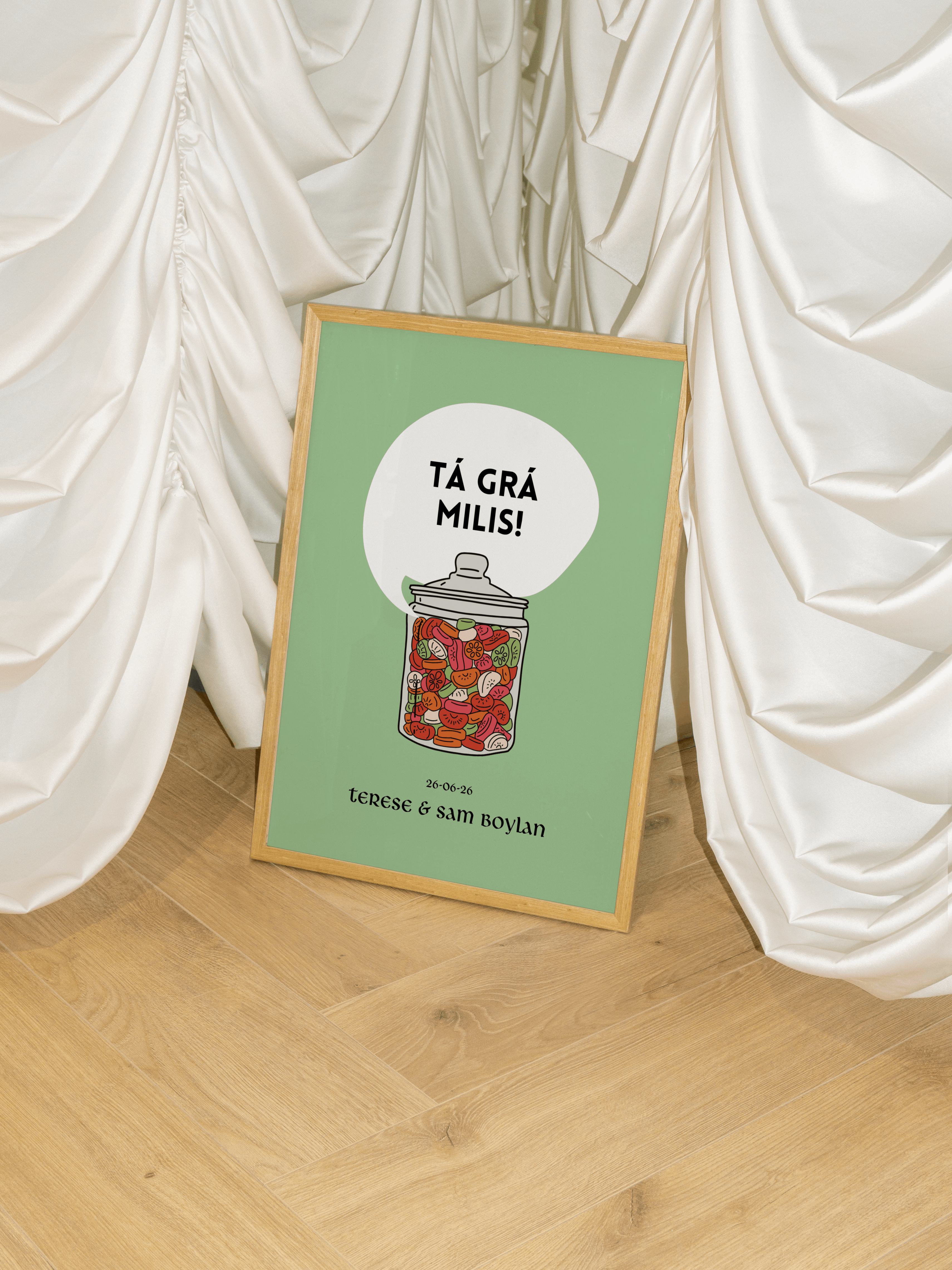 Love is Sweet Irish Print | Wedding Personalised