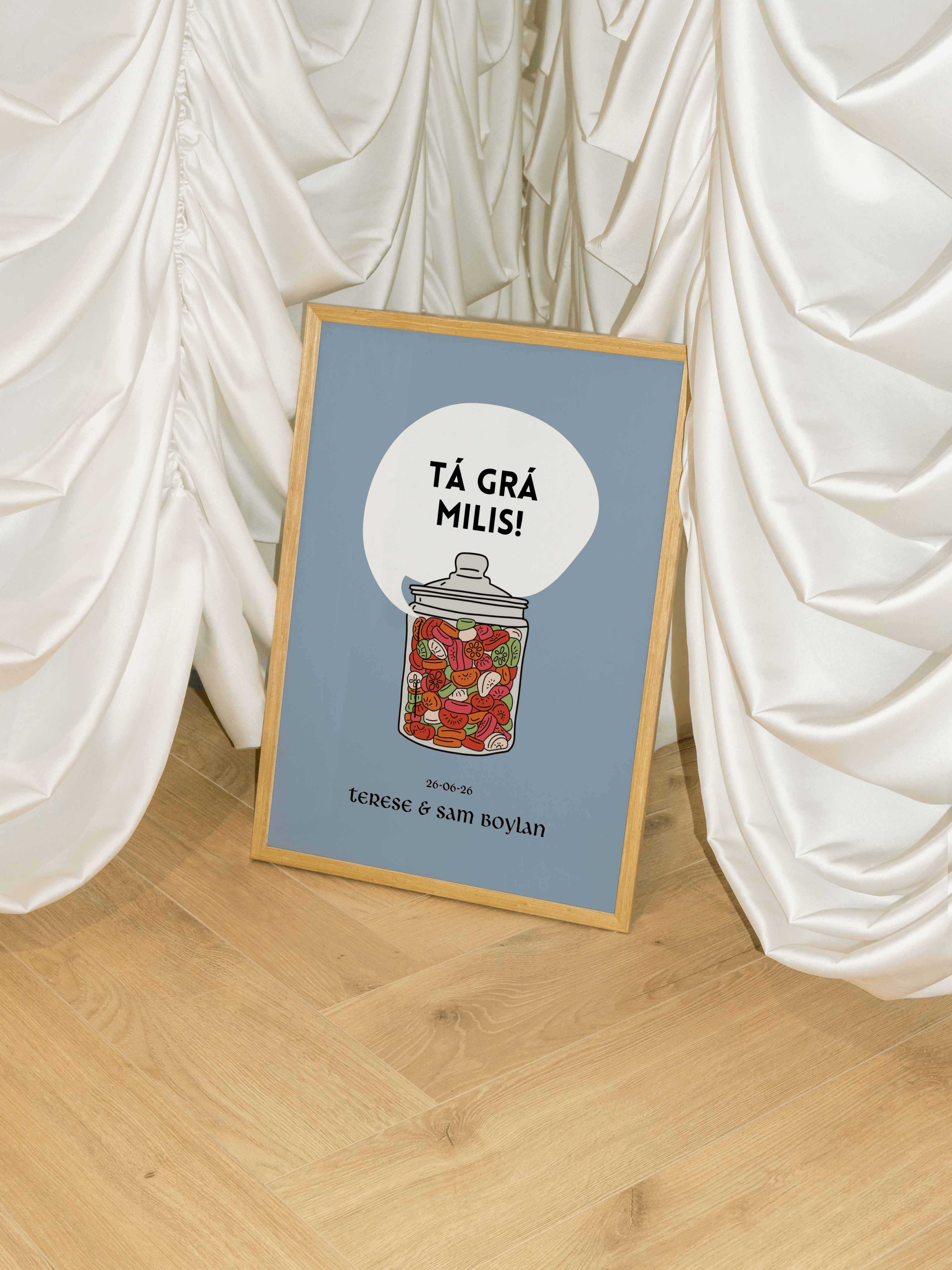 Love is Sweet Irish Print | Wedding Personalised