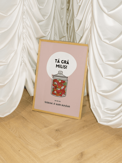 Love is Sweet Irish Print | Wedding Personalised