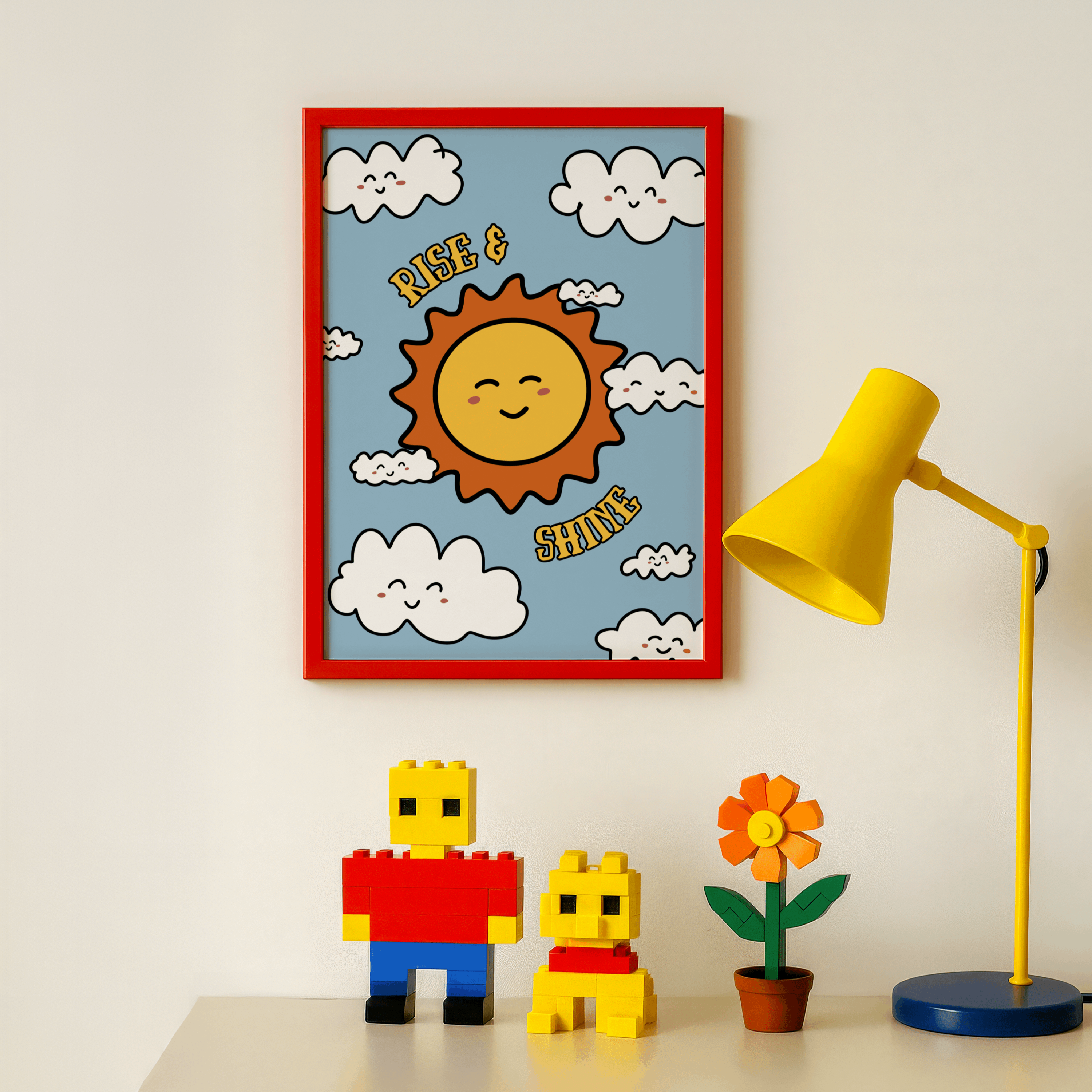 Sun & Moon Kids Wall Art Prints | Irish & English