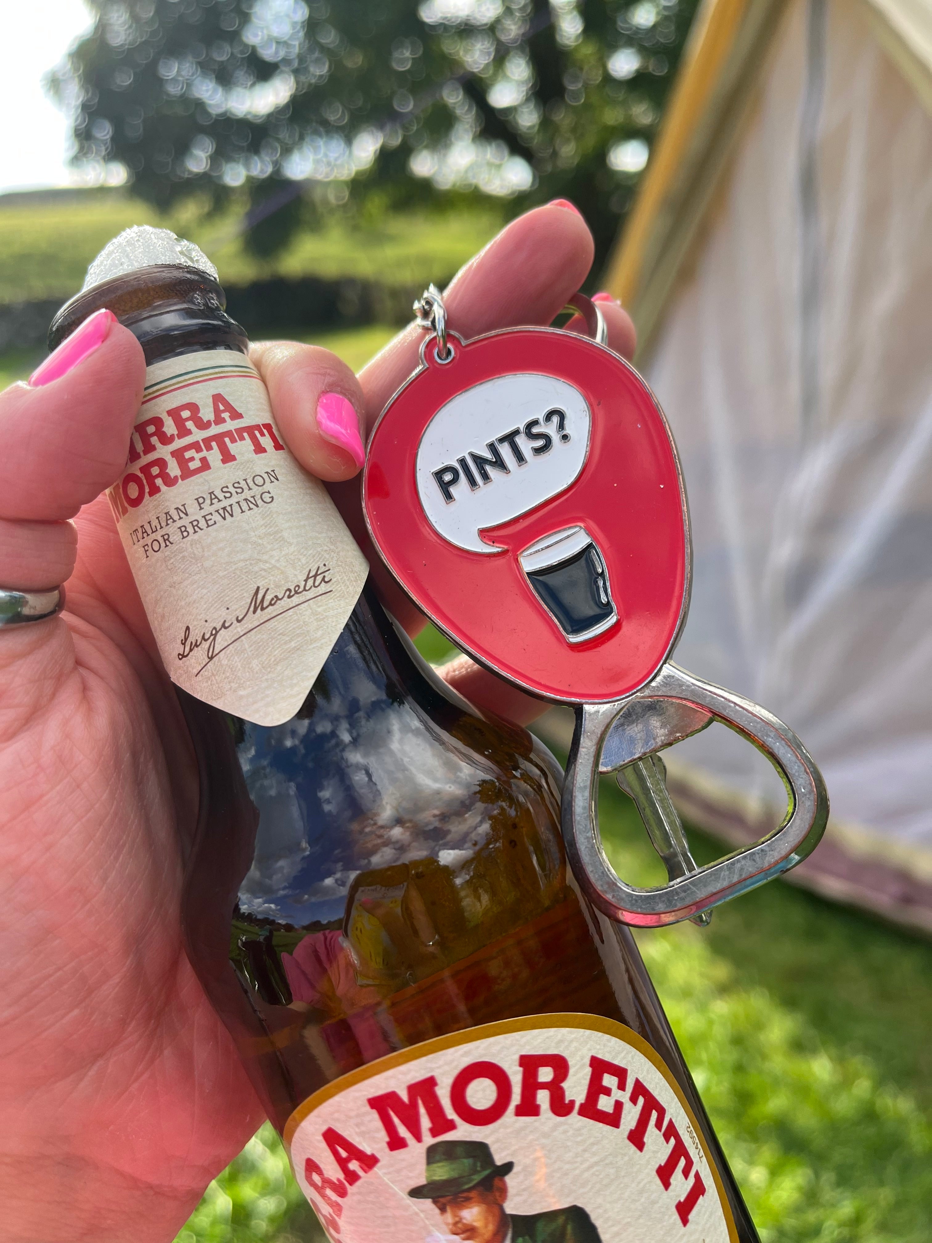 Pints? Bottle Opener Keyring